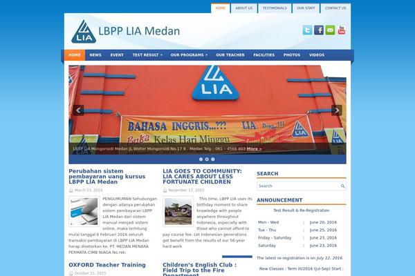 Learner theme site design template sample