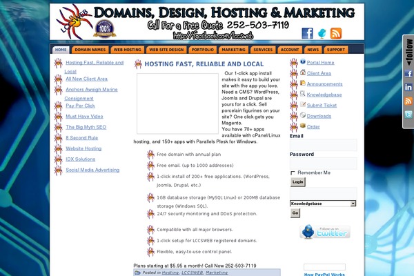 Site using Social Likes plugin