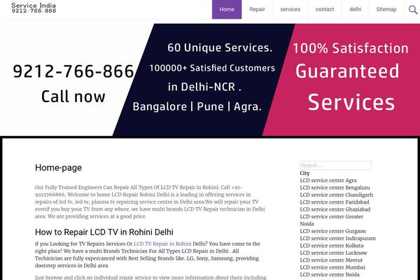 Tv theme site design template sample