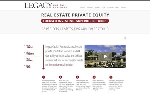 Legacy theme site design template sample