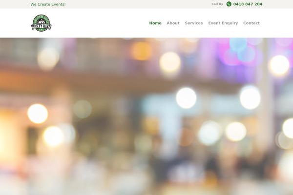 Partymaker theme site design template sample