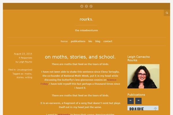 Literary theme site design template sample