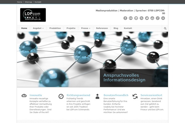 Modernize theme site design template sample