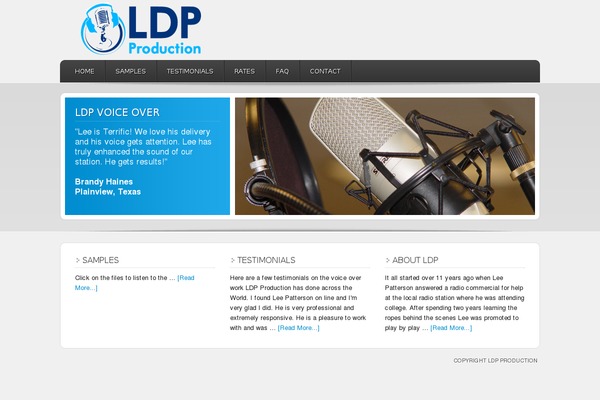 Enterprise theme site design template sample