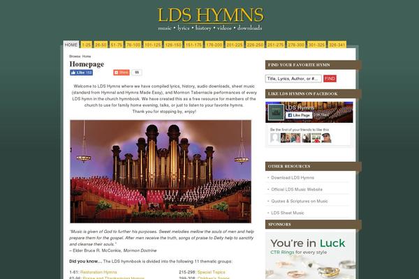 Mainstream theme site design template sample