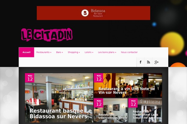 Nexus theme site design template sample