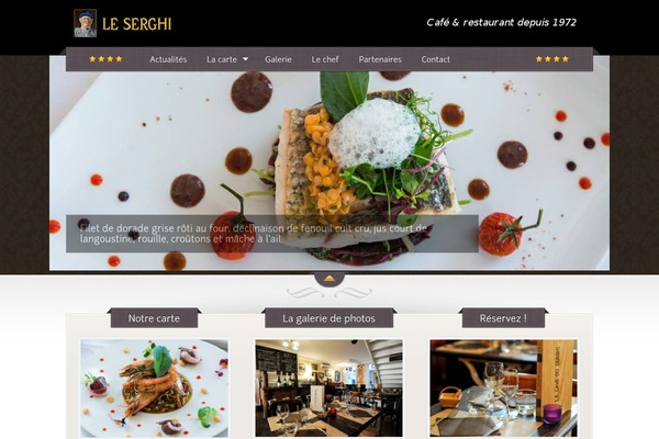 The Restaurant theme site design template sample