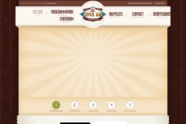 Retro theme site design template sample