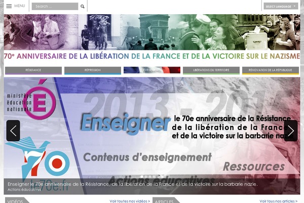 le70e.fr site used Paraxis-lite
