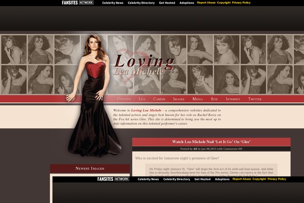 lea-michele.org site used Lovingleamichele_nd