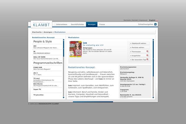 Lea theme site design template sample