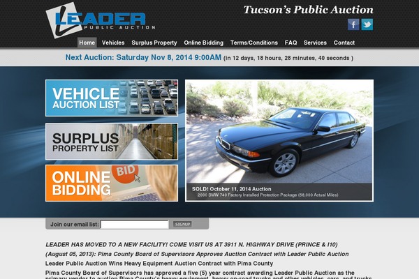 Leader theme site design template sample