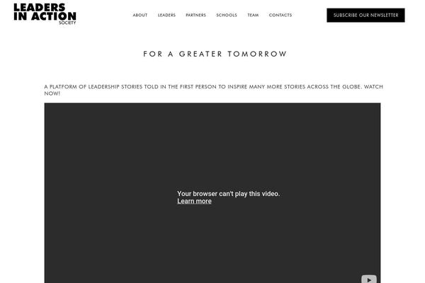 Site using YouTube plugin