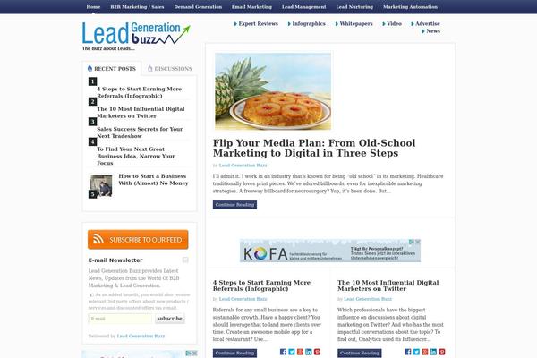 Smartblog theme site design template sample