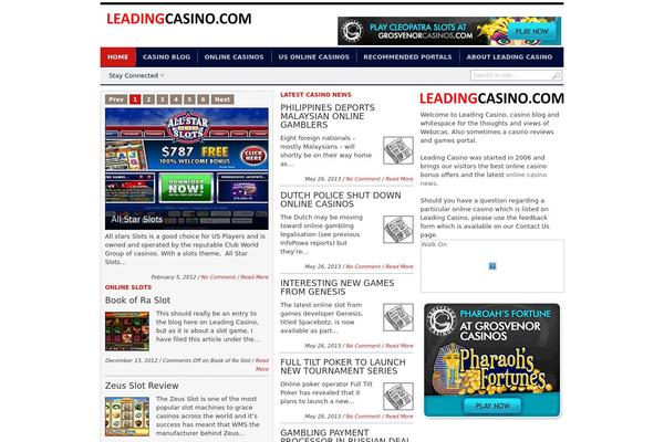 leadingcasino.com site used Transcript