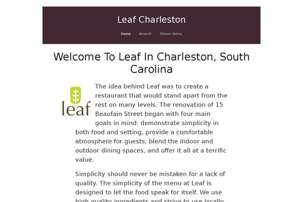 leafcharleston.com site used Life Is Good