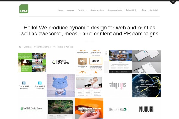 Aware theme site design template sample