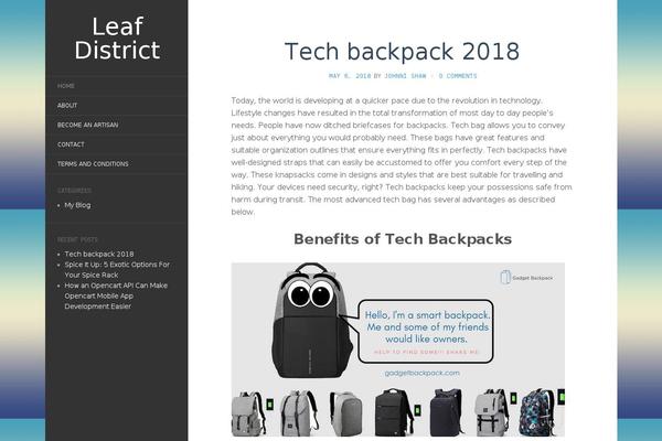Flat_child theme site design template sample