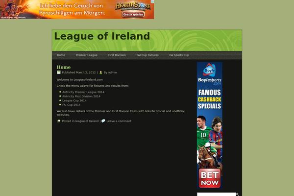 leagueofireland.com site used Loi