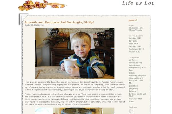 Scrapbook theme site design template sample