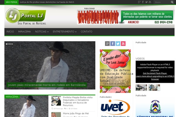 Jarida theme site design template sample