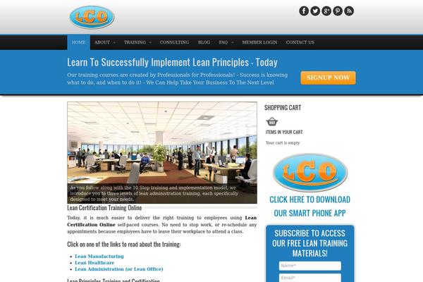 leancertificationonline.com site used Elegantbiz