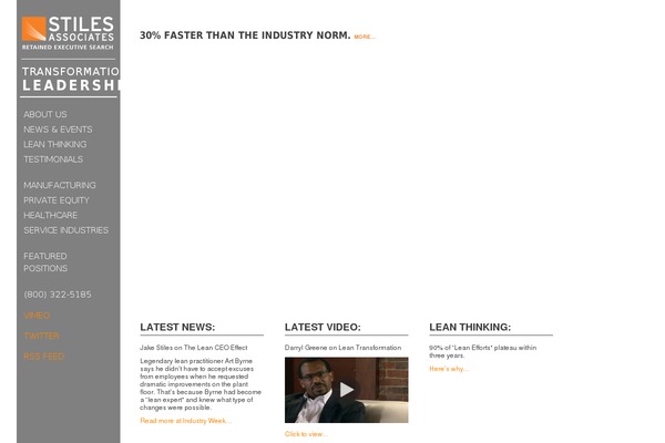 leanexecs.com site used Pacifico