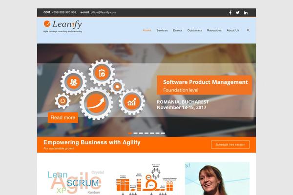 leanify.com site used Esteem-pro