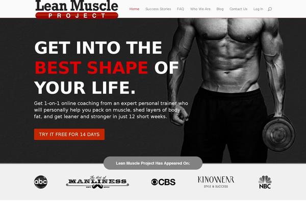 leanmuscleproject.com site used Caliber