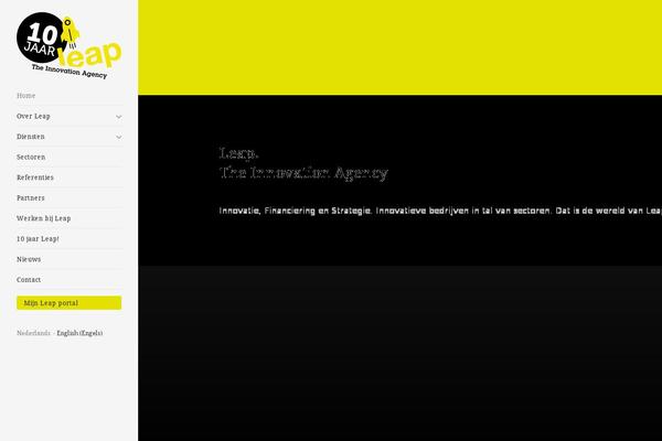 Leap theme site design template sample