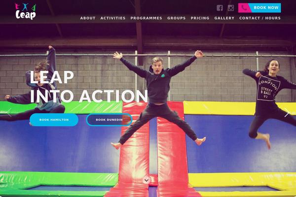 Leap theme site design template sample
