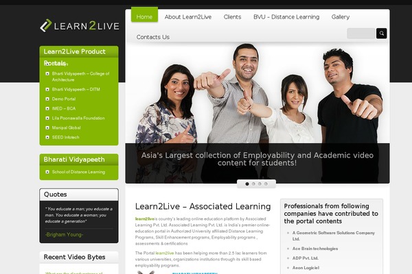 learn2live.co site used Freely