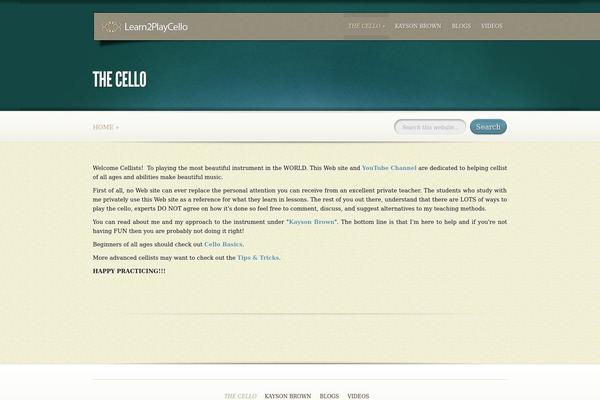 learn2playcello.com site used MyCuisine
