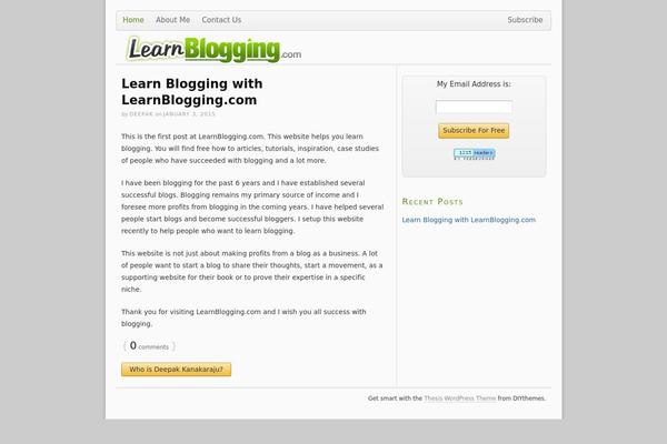 Thesis 1.8.6 theme site design template sample