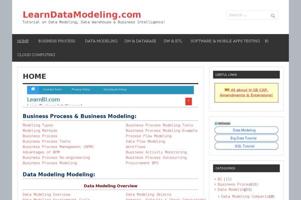 learndatamodeling.com site used Dynamic News Lite