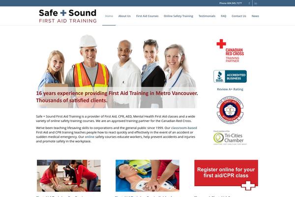 Vantage theme site design template sample