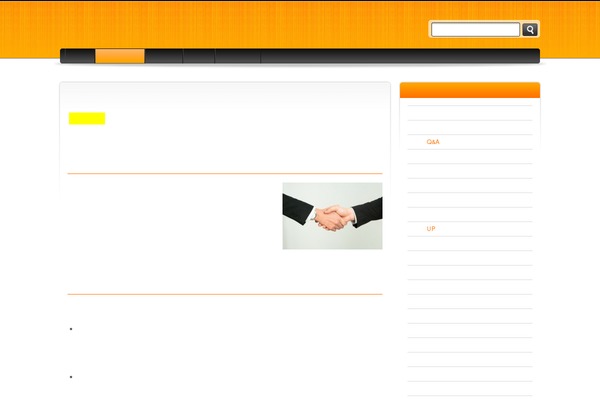 Orange and Black theme site design template sample
