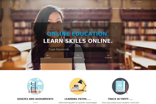 Site using Vibe-course-module plugin