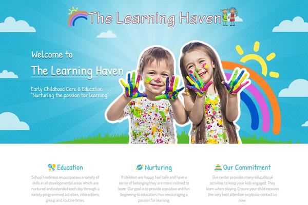 Kiddy theme site design template sample