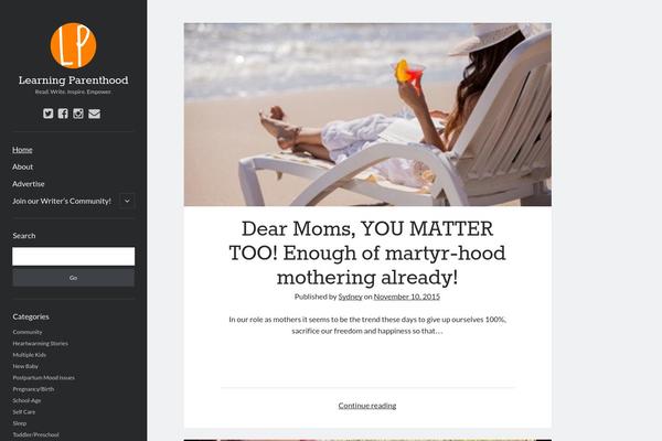 Author theme site design template sample