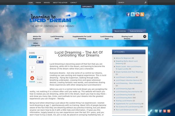 Continuum theme site design template sample