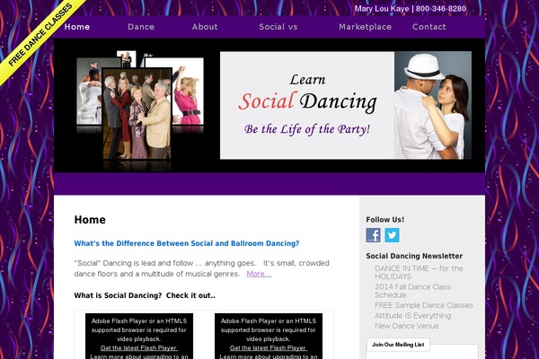 learnsocialdancing.com site used Twentyten-child