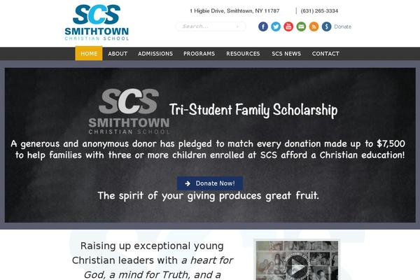 Scs theme site design template sample