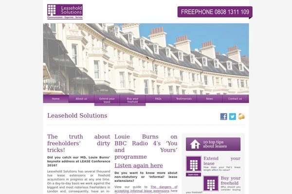 Site using WordPress Content Slide plugin