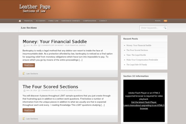 Headlines theme site design template sample