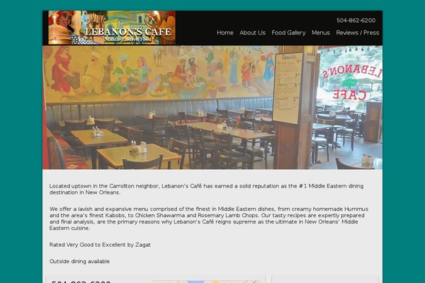 lebanonscafe.com site used Bottega