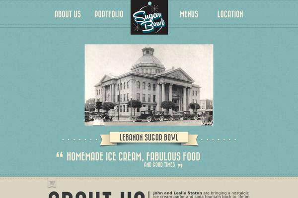 Retro theme site design template sample