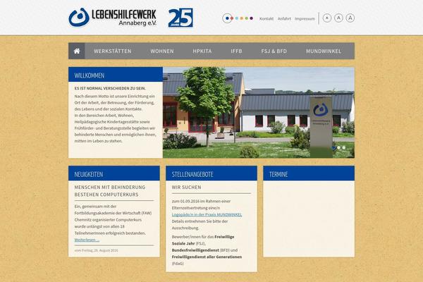 Site using font-resizer plugin