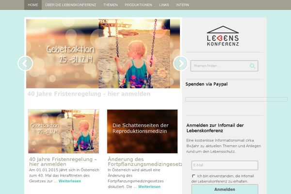 lebenskonferenz.at site used Crave Theme