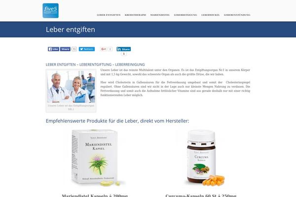Care theme site design template sample